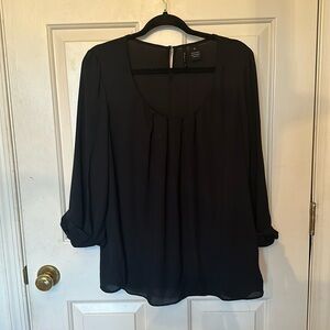 New Direction women’s 3/4 of a sleeve black blouse